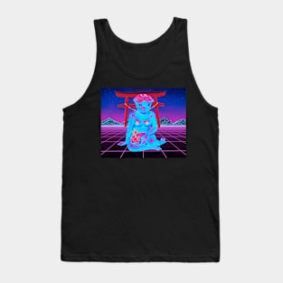 Retro Vaporwave Japanese Kappa Anime Tank Top